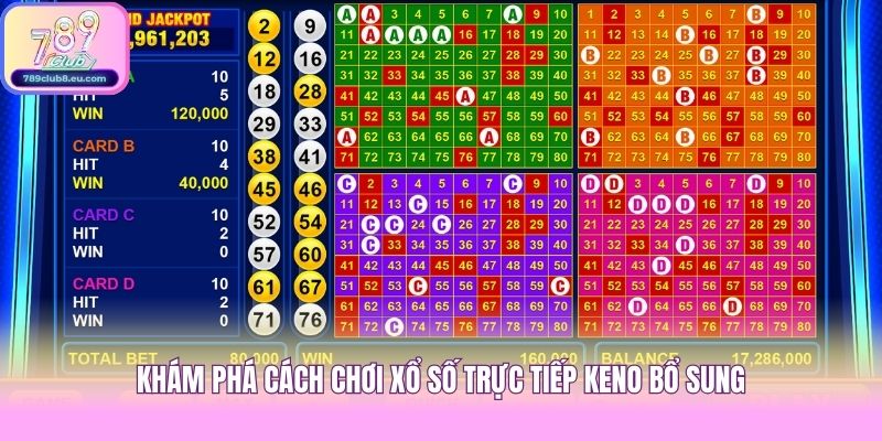 Khám phá cách chơi xổ số trực tiếp Keno bổ sung